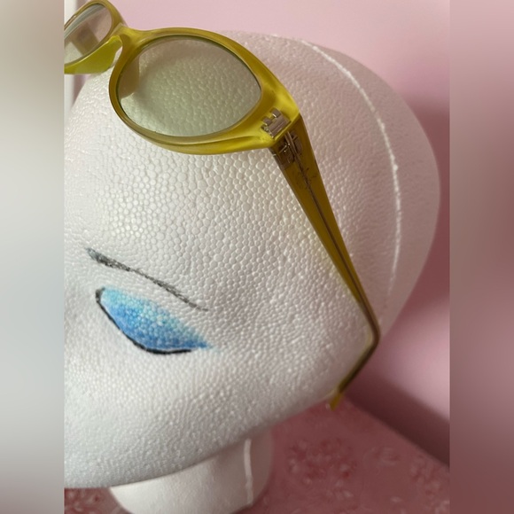 Vintage Chartreuse Eyeglass Frames - Picture 5 of 8